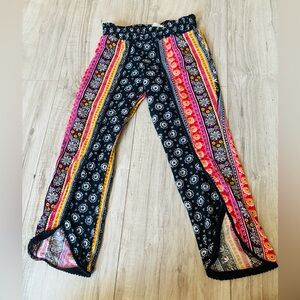 Colorful Bohemian Print Pants